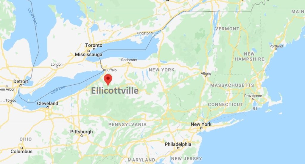 Ellicotville New York Map