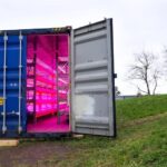 Geoponica's Microgreens Growing Shipping Container